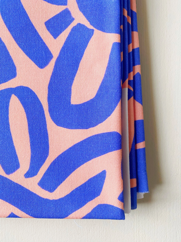 Coupon Dotty Keith Bleu Popeline 100X155 cm