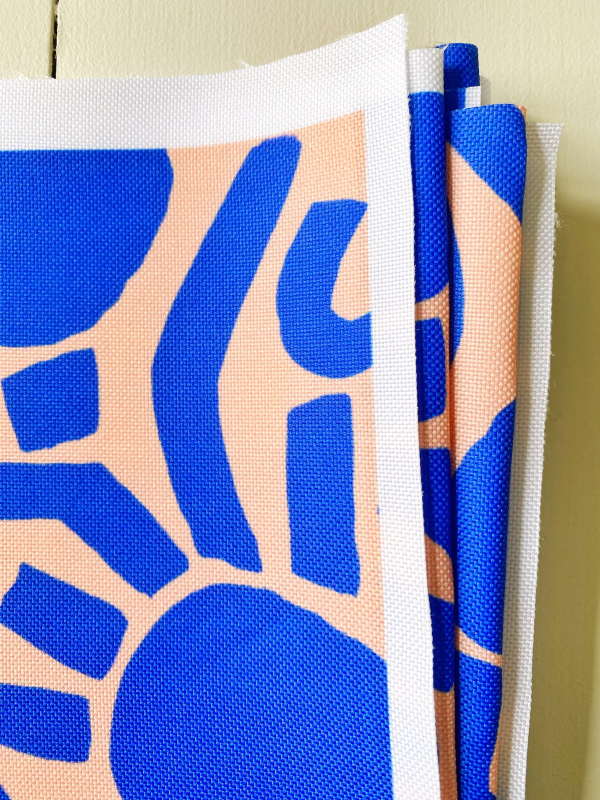 Coupon Dotty Keith Bleu Tissu Imperméable 150X155 cm