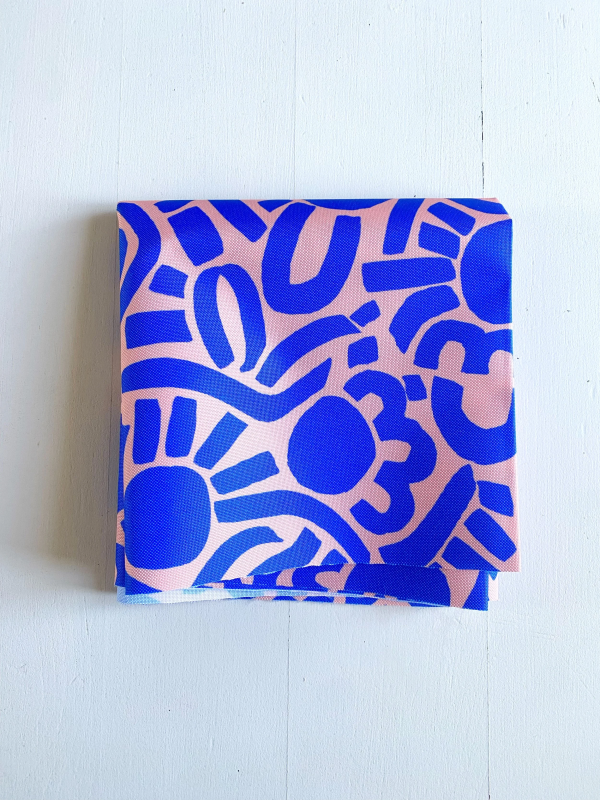 Coupon Dotty Keith Bleu Tissu Imperméable 40X155 cm