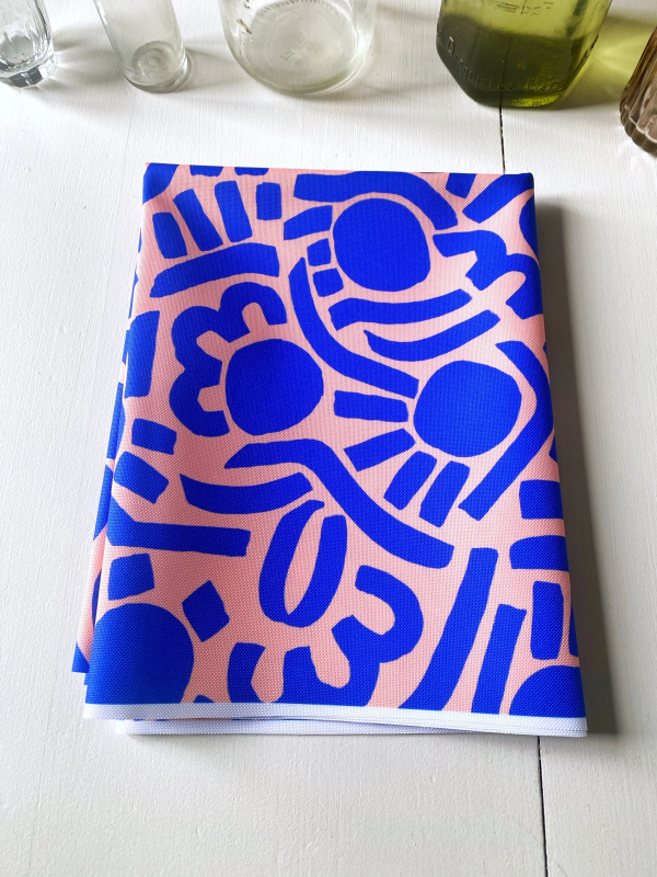 Coupon Dotty Keith Bleu Tissu Imperméable 83X155 cm