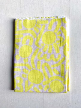 Coupon Dotty Keith Jaune Double Gaze 90X160 cm