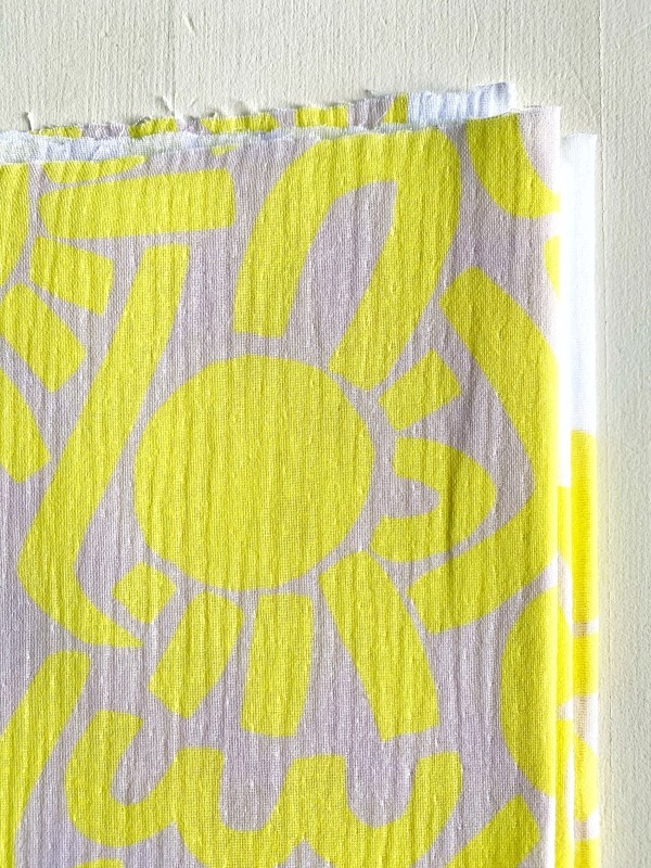 Coupon Dotty Keith Jaune Double Gaze 90X160 cm