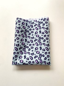 Coupon Leopard Beauty Light Blue Tissu Impermeable 50X155 cm