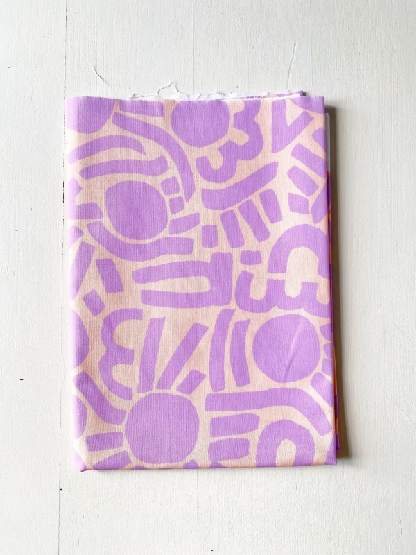 Coupon Dotty Keith Mauve Popeline 100X155 cm