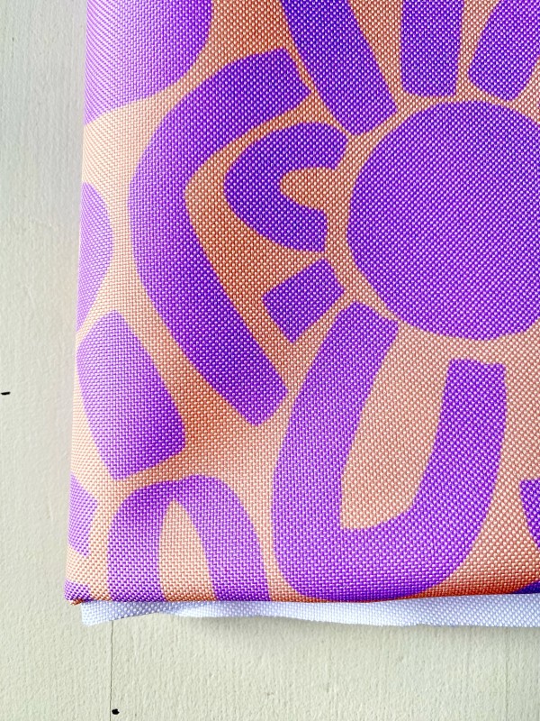 Coupon Dotty Keith Mauve Tissu Imperméable 150X155 cm