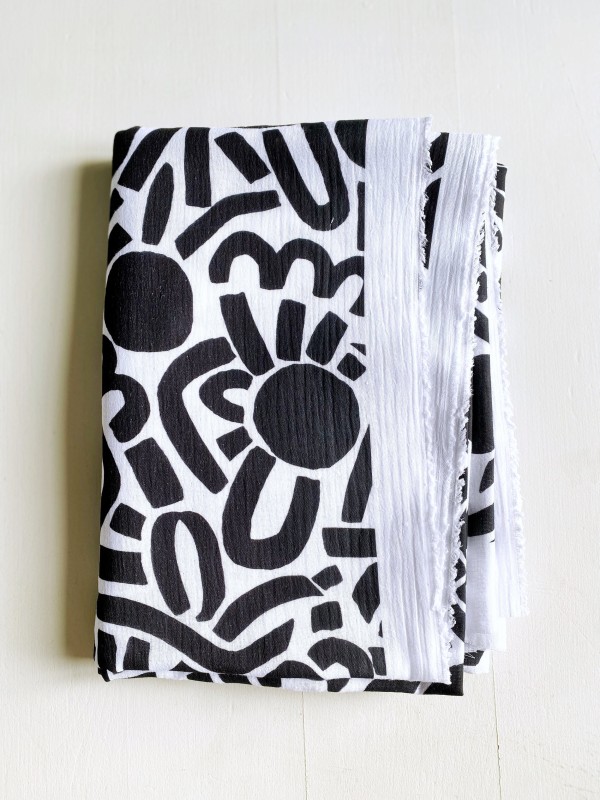 Coupon Dotty Keith Noir Double Gaze 100X145 cm