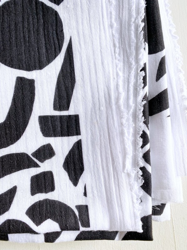 Coupon Dotty Keith Noir Double Gaze 100X145 cm