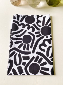 Coupon Dotty Keith Noir Popeline 50X155 cm