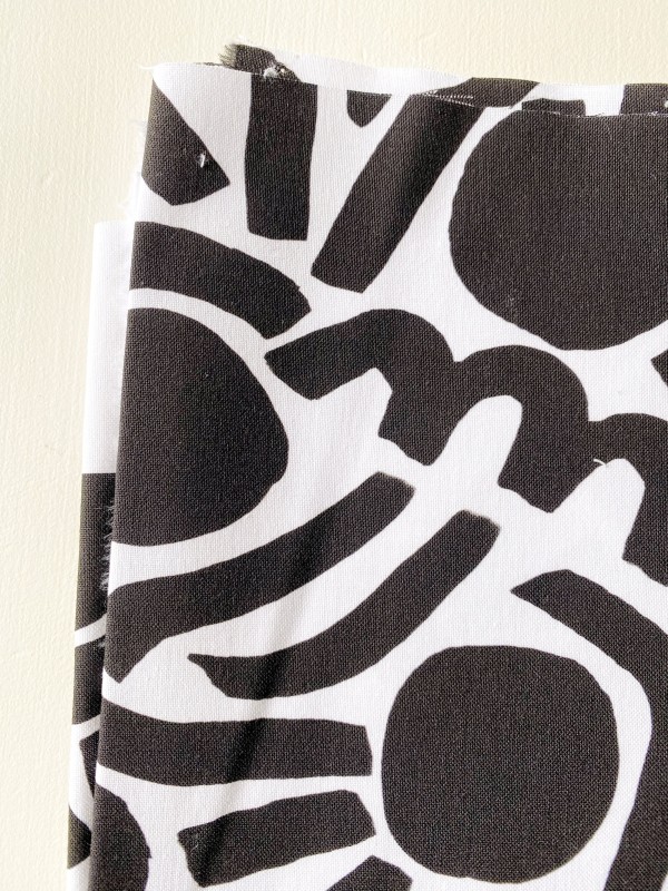 Coupon Dotty Keith Noir Popeline 50X155 cm