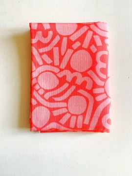 Coupon Dotty Keith Rouge Double Gaze 100X145 cm