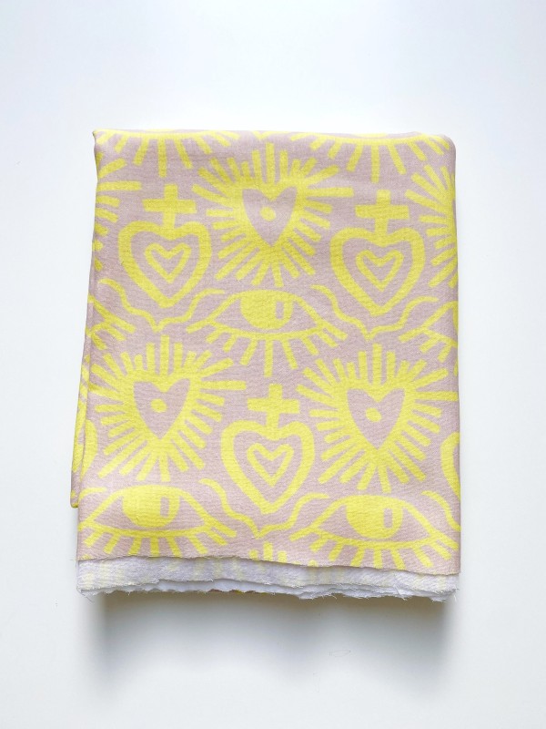 Coupon Exvoto Jaune Double Gaze 100x160 cm