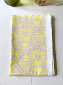 Coupon Exvoto Jaune Popeline 50X155 cm