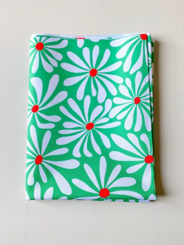 Coupon Flower Beach Vert Tissu Imperméable 50X155 cm