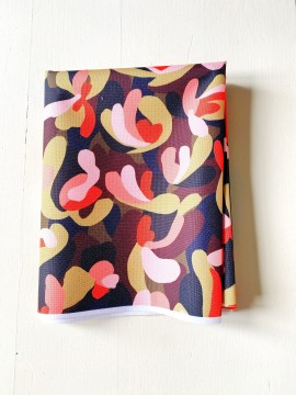 Coupon Foisonnement Corail D'Hiver Tissu Imperméable 150X155 cm