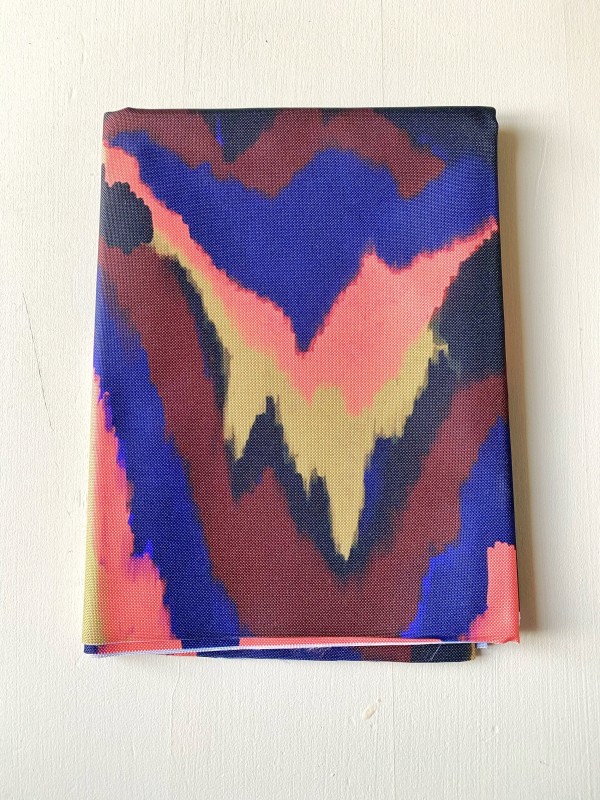 Coupon Frequences Corail D'Hiver Tissu Imperméable 50X155 cm