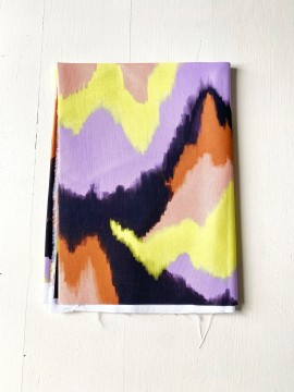 Coupon Frequences Marron Popeline 140X155 cm