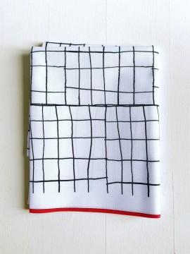 Coupon Grades Noir Et Blanc Tissu Imperméable 33X155 cm