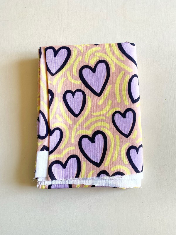 Coupon L'Attrape Coeur Jaune Double Gaze 50X145 cm