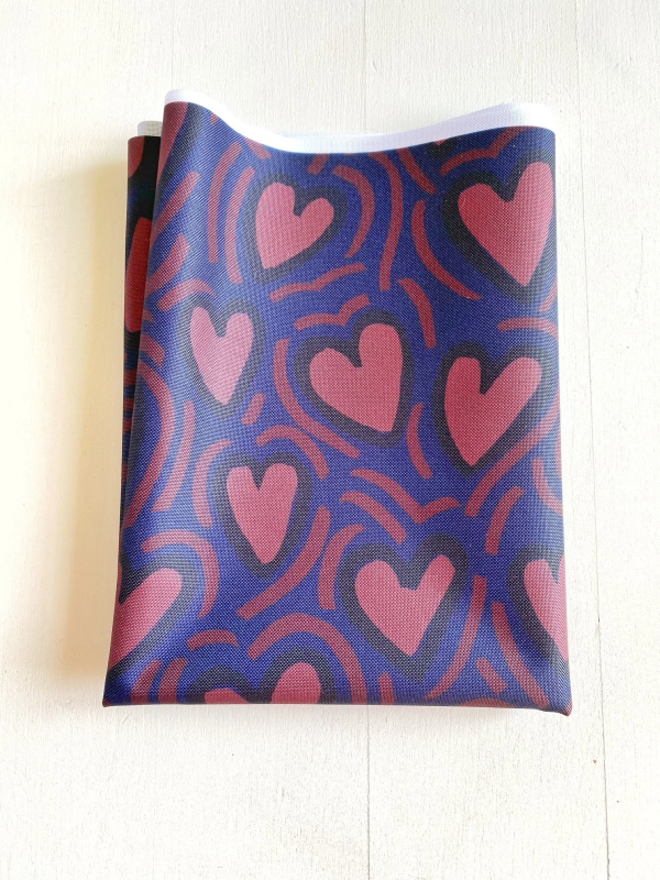 Coupon L'Attrape Coeur Marine Tissu Imperméable 50X155 cm