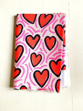 Coupon L'Attrape Coeur Rouge Panama 100X145 cm