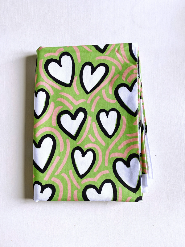 Coupon L'Attrape Coeur Vert Popeline 50X155 cm