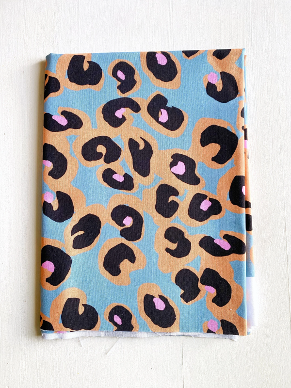 Coupon Leonardo Bleu Vert Popeline 50X155 cm