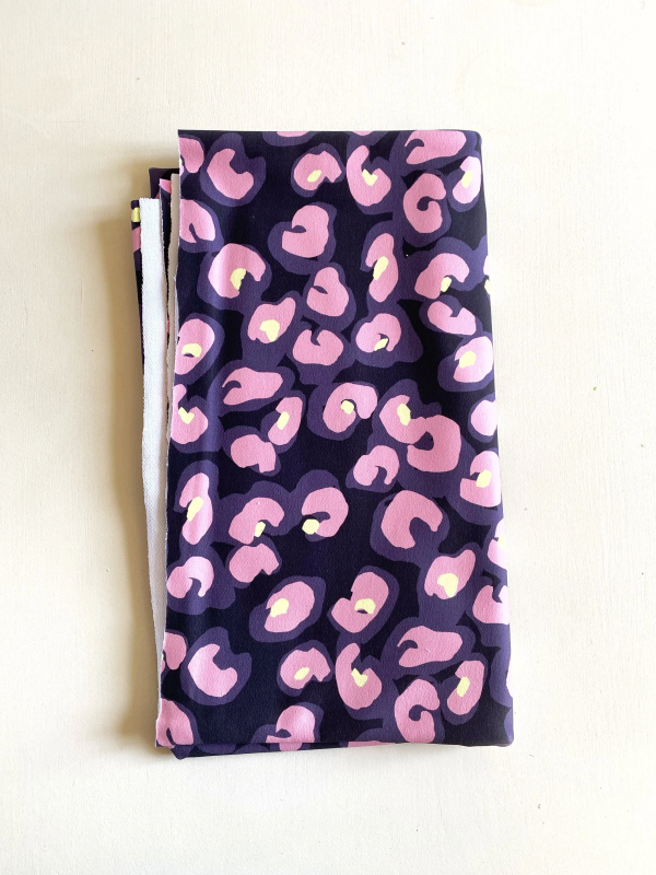 Coupon Leonardo Noir French Terry 81X145 cm