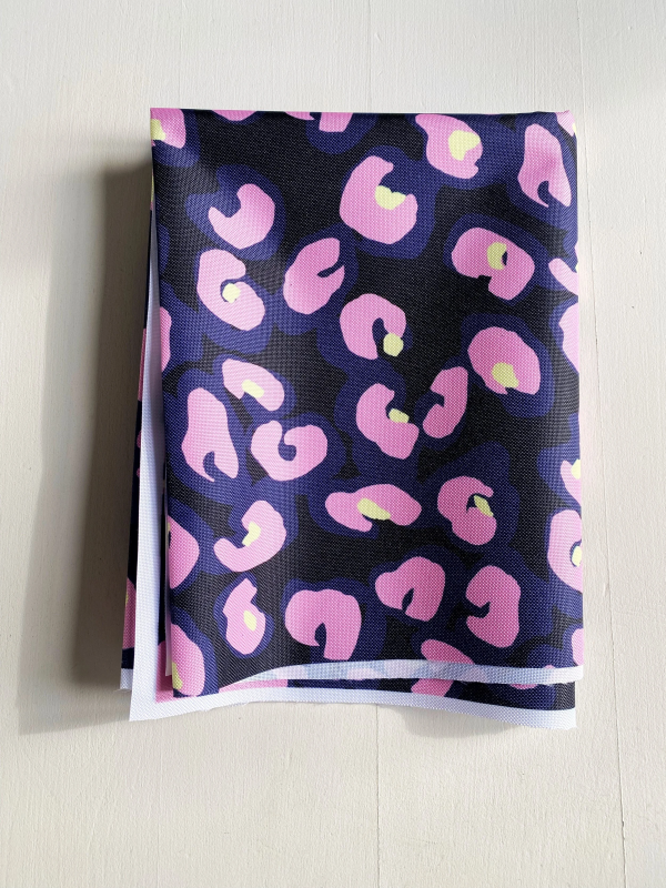 Coupon Leonardo Noir Tissu Imperméable 100X155 cm