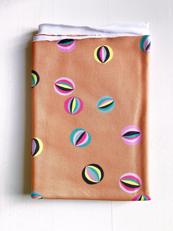 Coupon Les Billes Caramel French Terry 49X145 cm