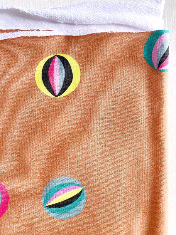 Coupon Les Billes Caramel French Terry 49X145 cm