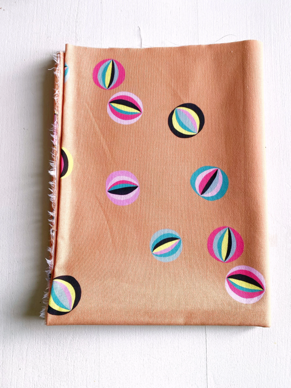 Coupon Les Billes Caramel Popeline 50X155 cm