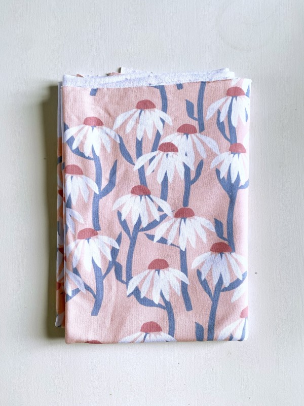 Coupon Marguerites Nude French Terry 149X145 cm