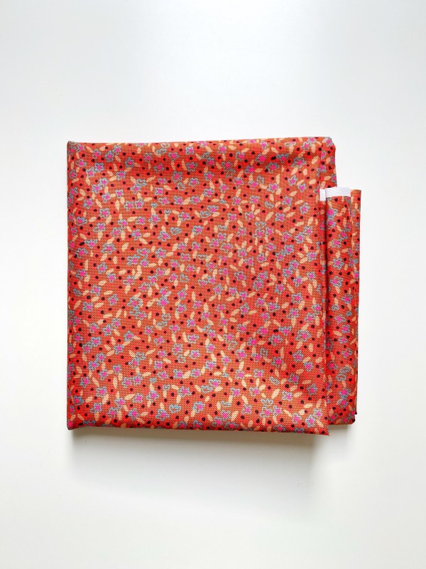 Coupon Mini Flowers Marron Tissu Imperméable 76X155 cm