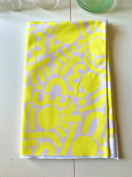 Coupon Dotty Keith Jaune Jersey 133X150 cm