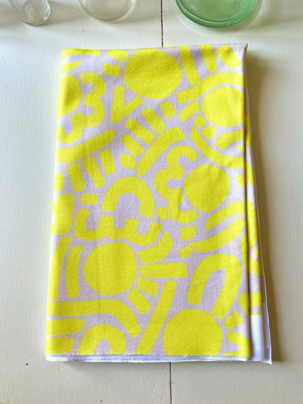 Coupon Dotty Keith Jaune Jersey 133X150 cm