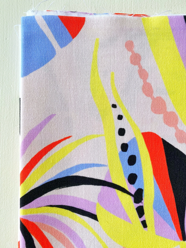 Coupon Tropical Bloc Popeline 50X155 cm