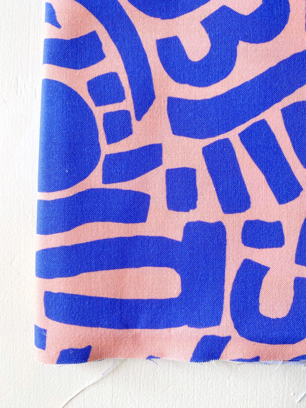 Coupon Dotty Keith Bleu Popeline 50X155 cm