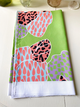 Mini Coupon Backpatt Vert Popeline 29X155 cm