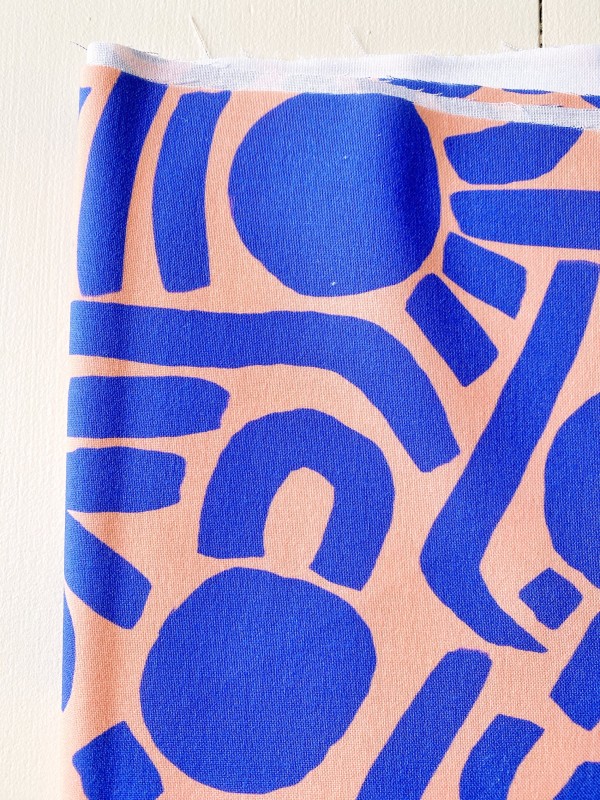 Coupon Dotty Keith Bleu Popeline 81X155 cm
