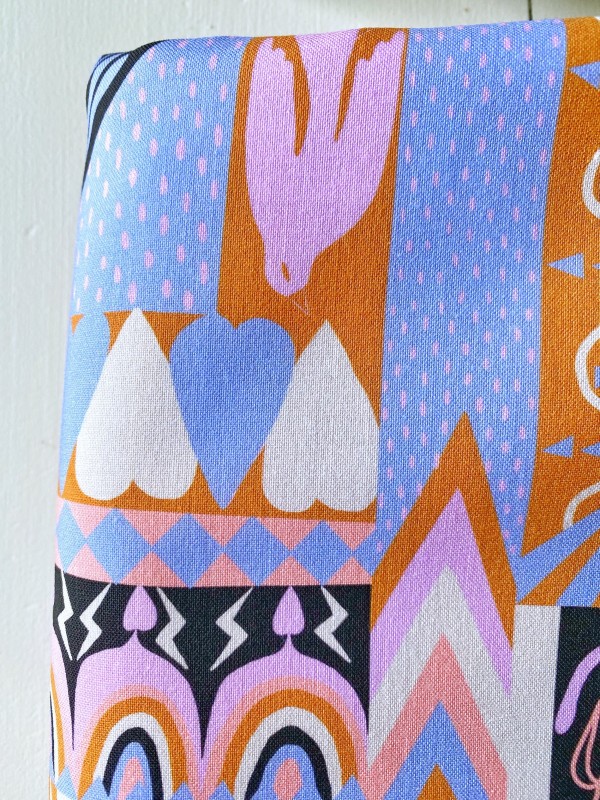 Coupon Shining Hearts Bleu clair Popeline 300X155 cm