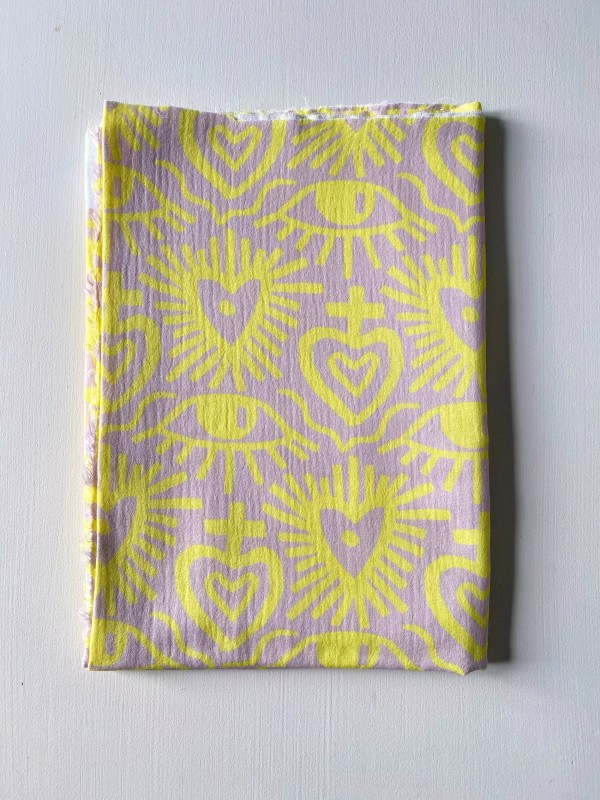 Coupon Exvoto Jaune Double Gaze 116X160 cm