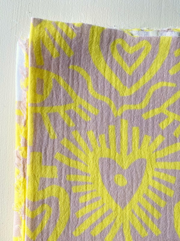 Coupon Exvoto Jaune Double Gaze 116X145 cm