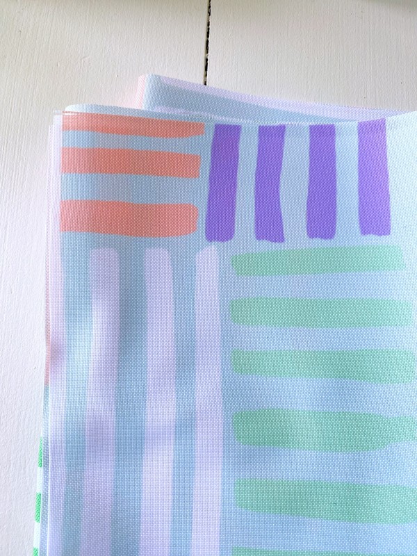 Coupon Bauhaus Vert d'Eau Tissu Imperméable 50X155 cm